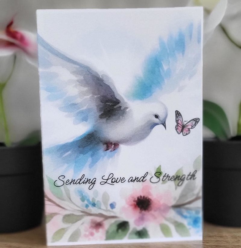 Sympathy “Sending Love and Strength” Card, 5x7