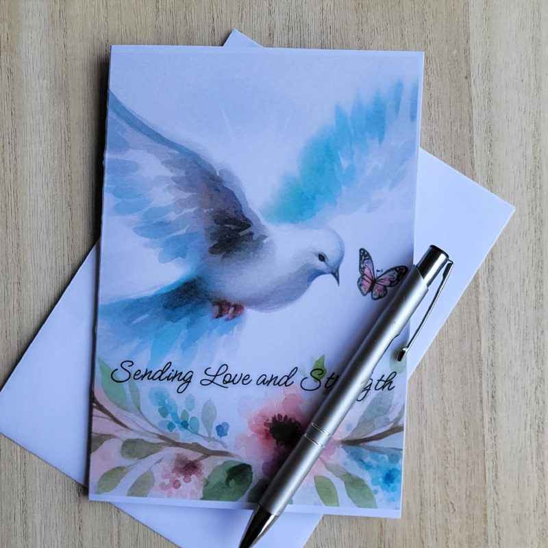 Sympathy “Sending Love and Strength” Card, 5x7