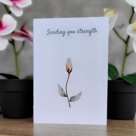 Personalised “Sending You Strength” Get Well Card, 5x7