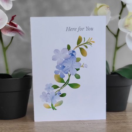 Personalised “Here for You” Get Well Card, 5x7