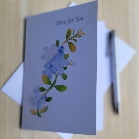 Personalised “Here for You” Get Well Card, 5x7
