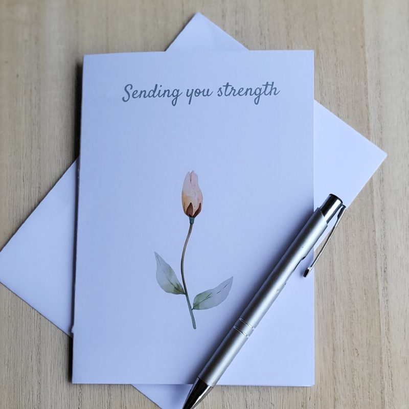 Personalised “Sending You Strength” Get Well Card, 5x7
