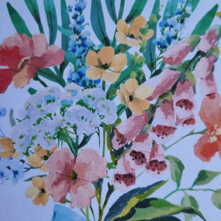 Personalised Thank You Floral Bouquet Greeting Card, 5x7