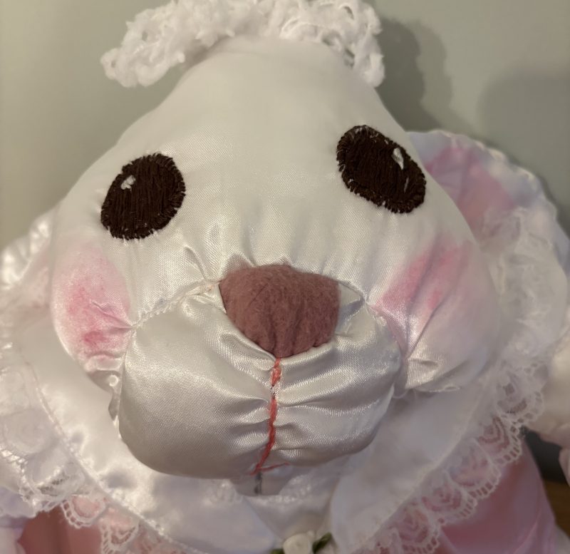Handmade 80’s Soft Toy Rabbit, Lightweight and Vintage Style