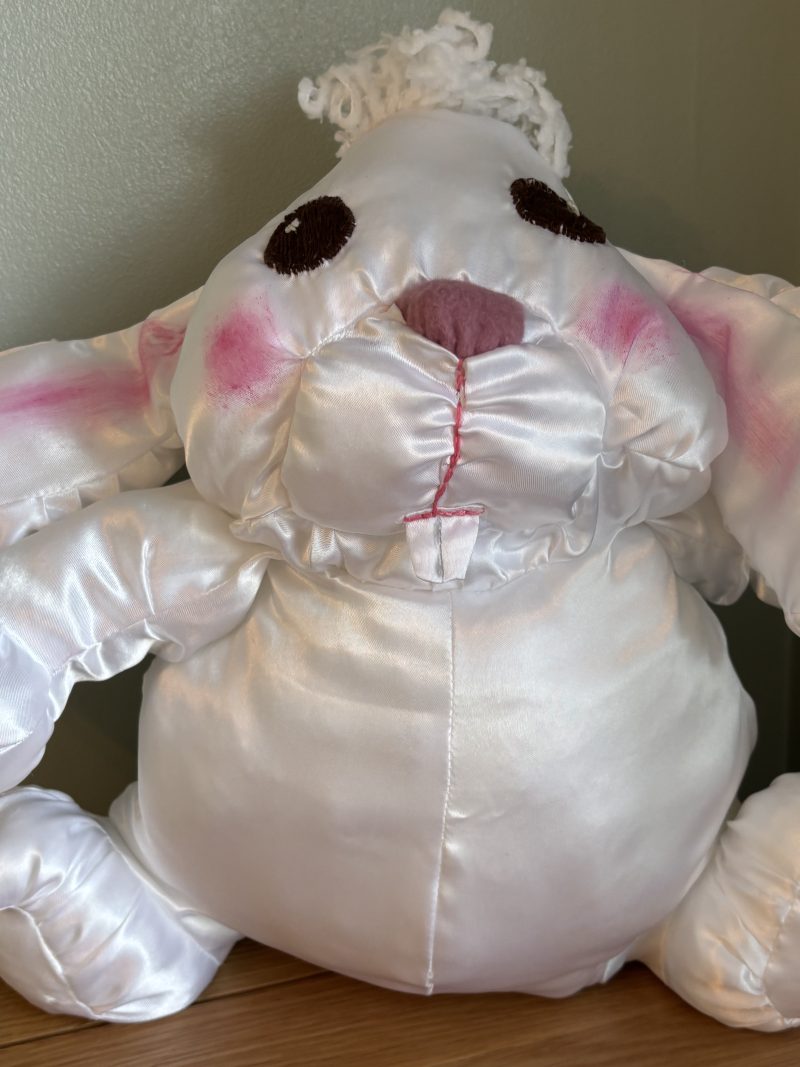 Handmade 80’s Soft Toy Rabbit, Lightweight and Vintage Style