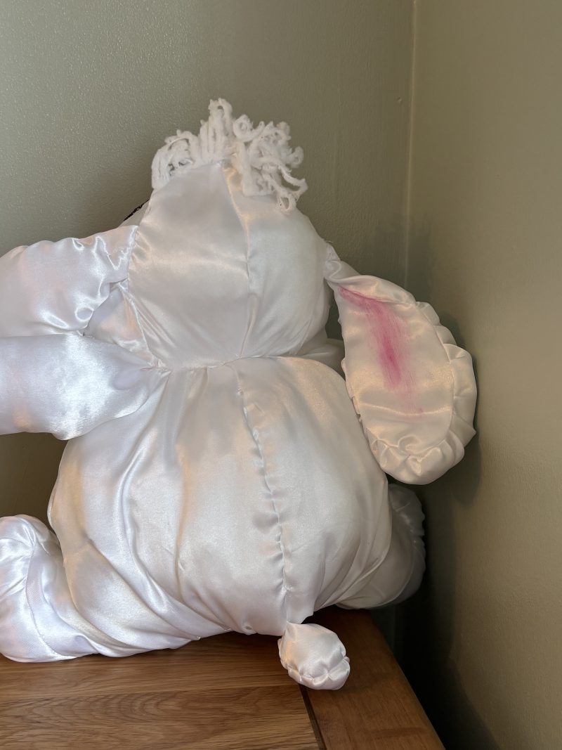Handmade 80’s Soft Toy Rabbit, Lightweight and Vintage Style