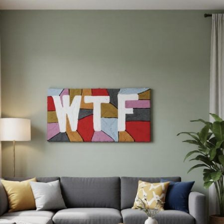 'WTF' Yarn original art piece