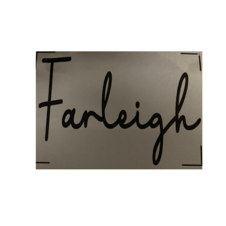 Hand embroidery fabric name stabiliser design template