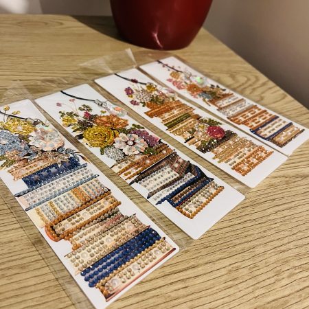 Handcrafted Floral Library Bookmark