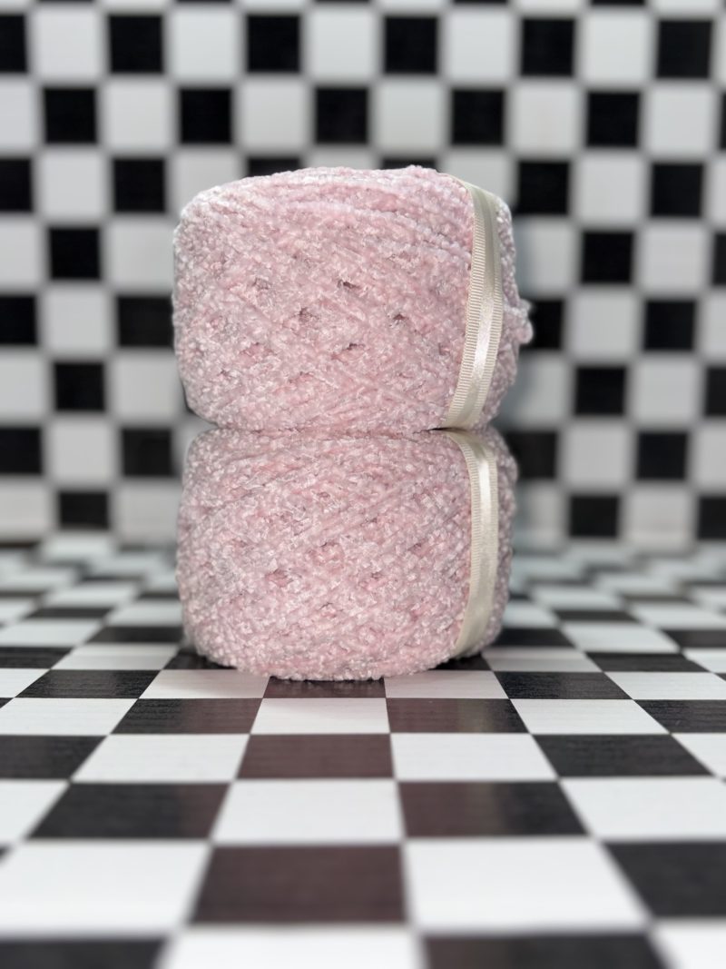 Fluffy Pink - Reclaimed Yarn