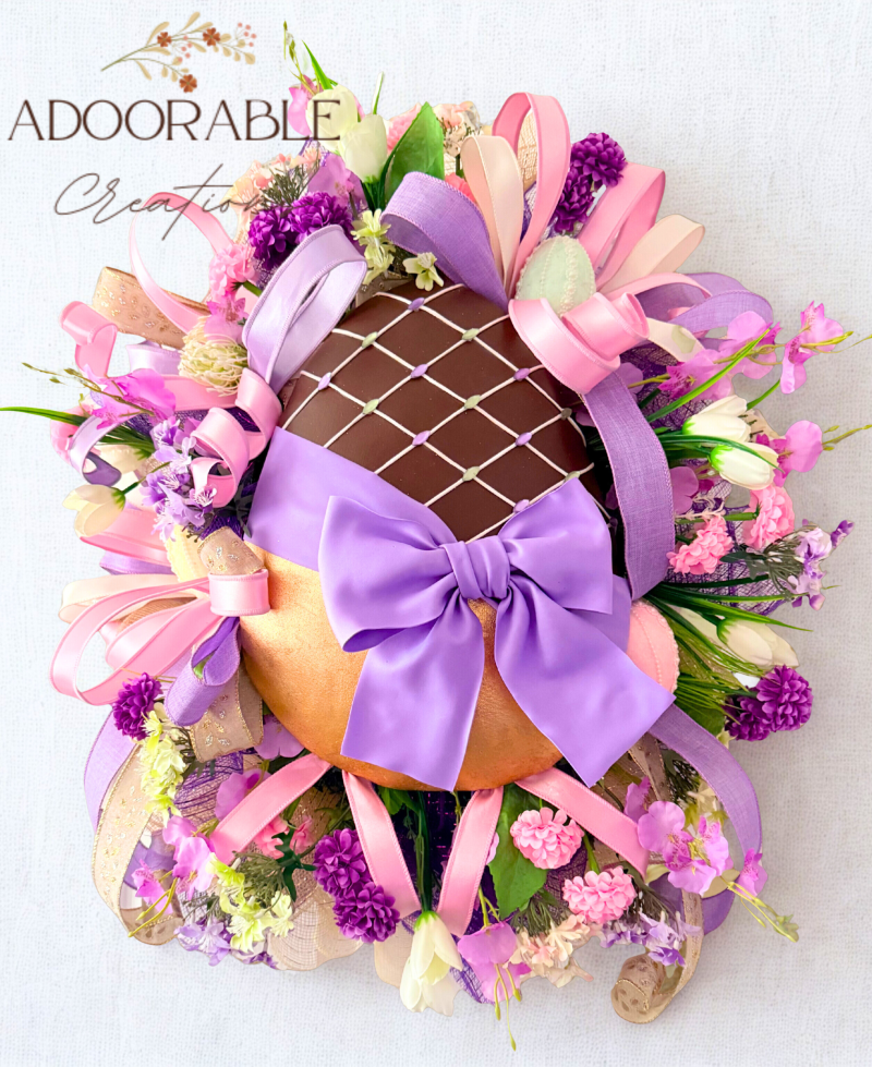 XXL Statement Easter Egg Wreath - Size H 65cms x W 60cm