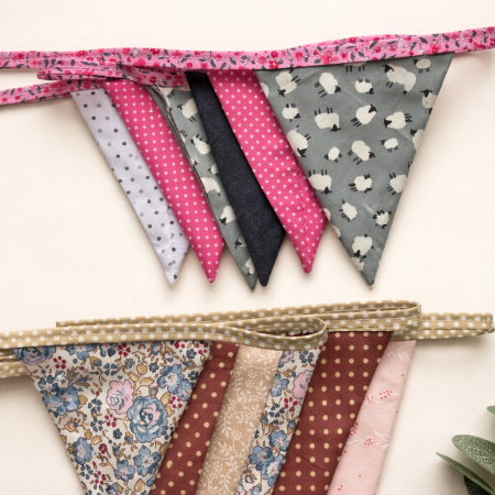 Fabric Bunting, Baby Shower, Nursery Decor, Birthday Garland
