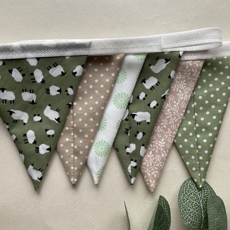 Fabric Bunting, Baby Shower, Nursery Decor, Birthday Garland