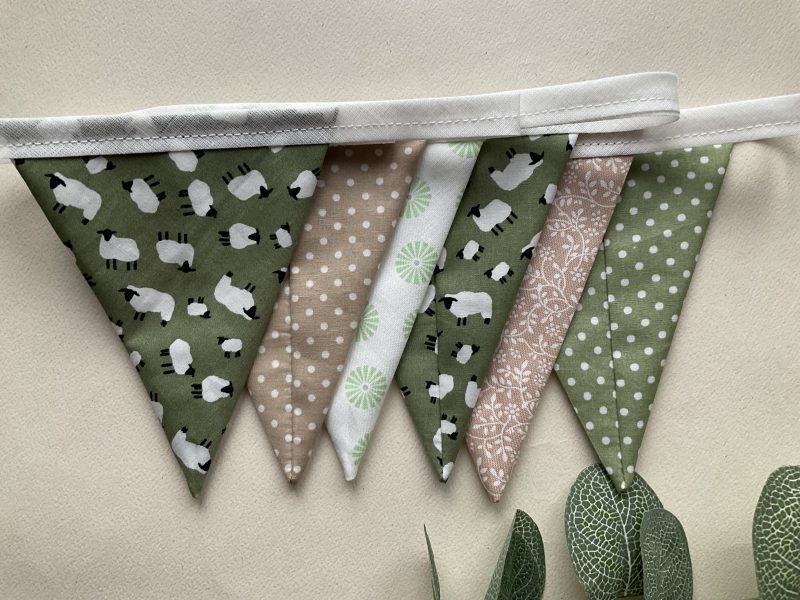 Fabric Bunting, Baby Shower, Nursery Decor, Birthday Garland
