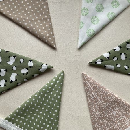 Fabric Bunting, Baby Shower, Nursery Decor, Birthday Garland