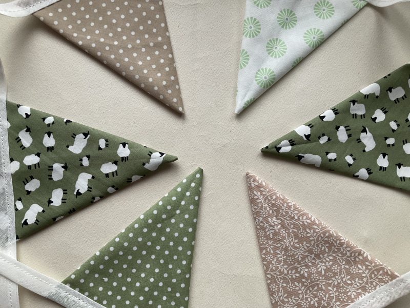 Fabric Bunting, Baby Shower, Nursery Decor, Birthday Garland