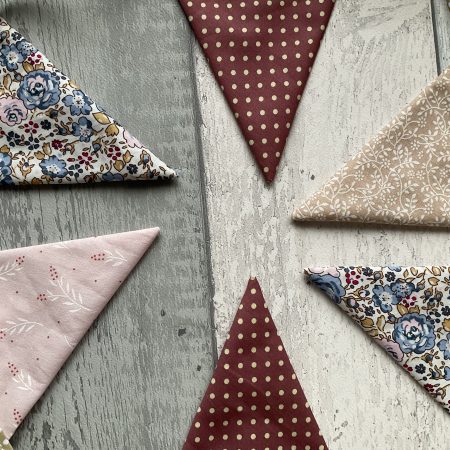 Fabric Bunting, Baby Shower, Nursery Decor, Birthday Garland
