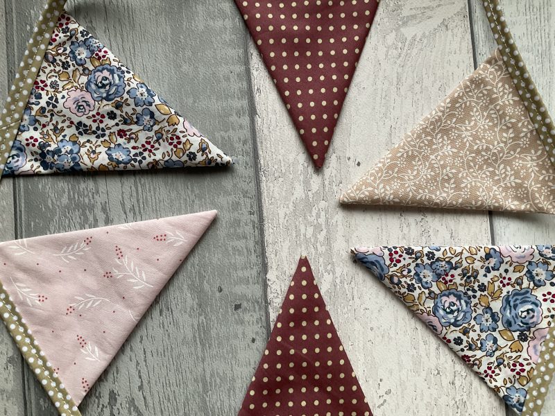 Fabric Bunting, Baby Shower, Nursery Decor, Birthday Garland