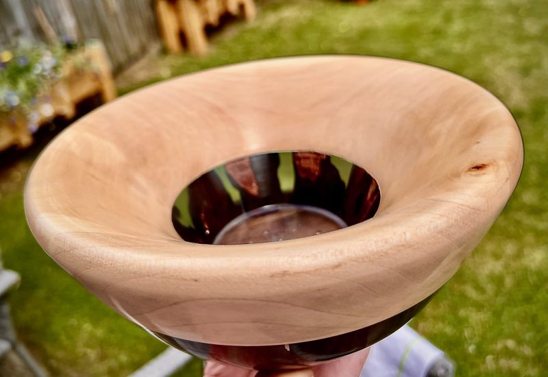 Wood/ resin Bowl.