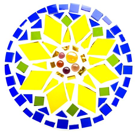 Sunflower Stained Glass Mosaic Mandala Sun Catcher Kit