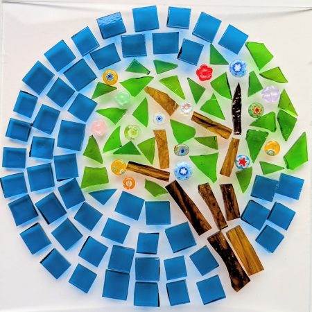 Cherry Blossom Stained Glass Mosaic Mandala Sun Catcher Kit