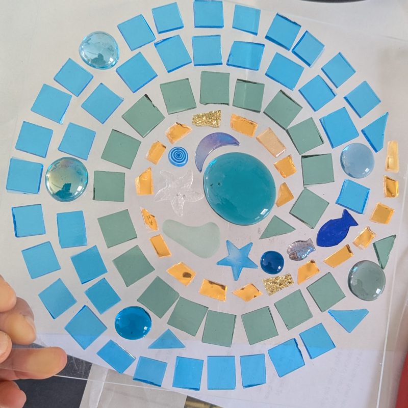 Seascape Mosaic Sun Catcher Kit — DIY Stained Glass Craft