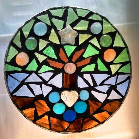 Tree of Life Mosaic Mandala Kit — DIY Stained Glass Craft