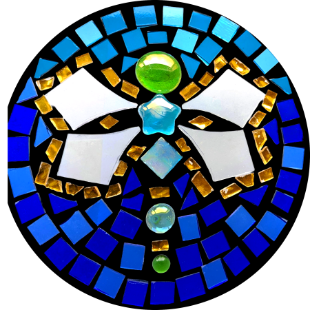 Dragonfly Mosaic Sun Catcher Kit — DIY Stained Glass Art Project