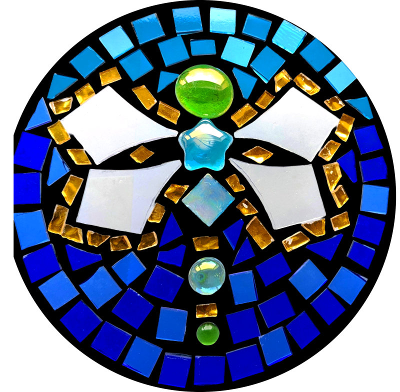 Dragonfly Mosaic Sun Catcher Kit — DIY Stained Glass Art Project