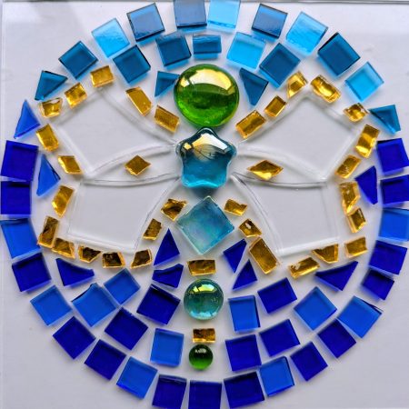 Dragonfly Mosaic Sun Catcher Kit — DIY Stained Glass Art Project