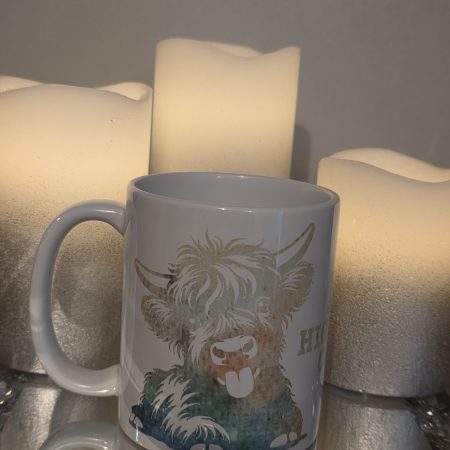 Highland cow mug