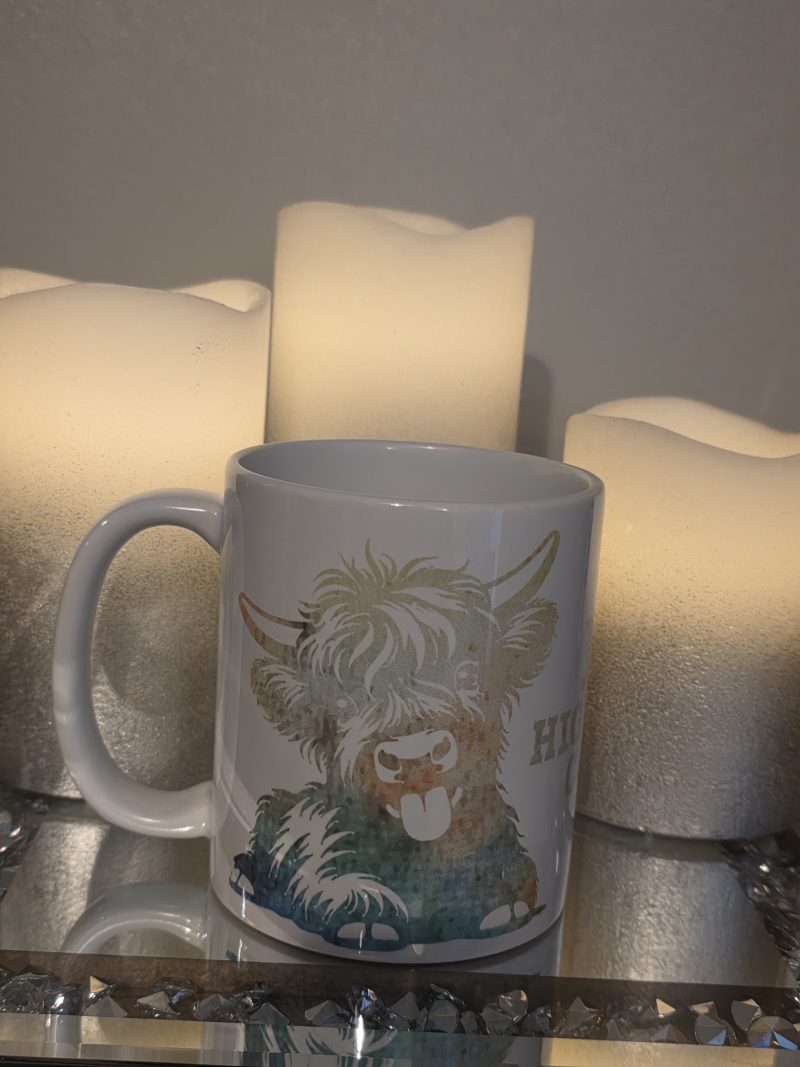 Highland cow mug
