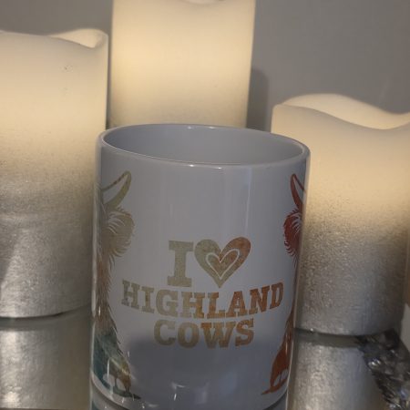 Highland cow mug