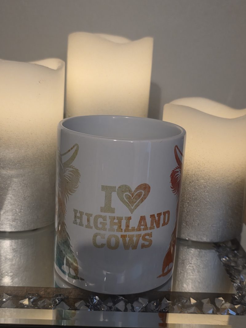 Highland cow mug