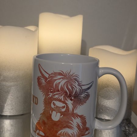 Highland cow mug