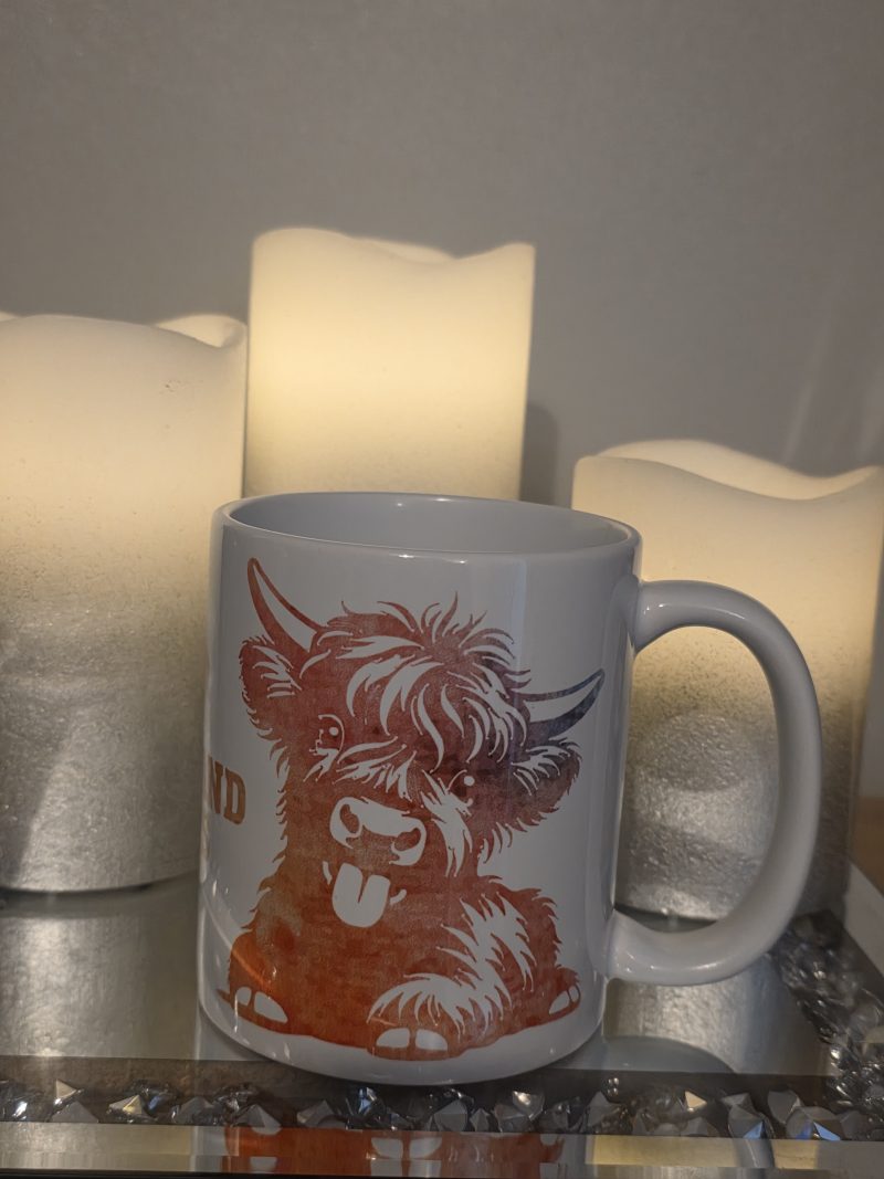 Highland cow mug