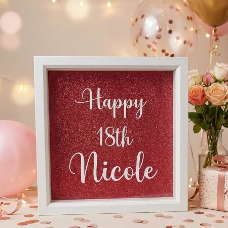 Personalized birthday shadow boxes picture frame perfect for gifts (Copy)