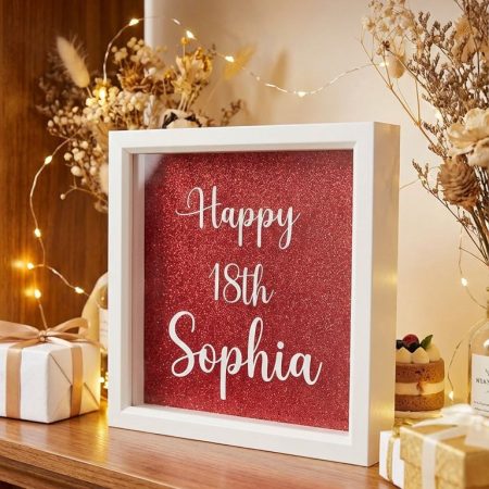 Personalized birthday shadow boxes picture frame perfect for gifts (Copy)