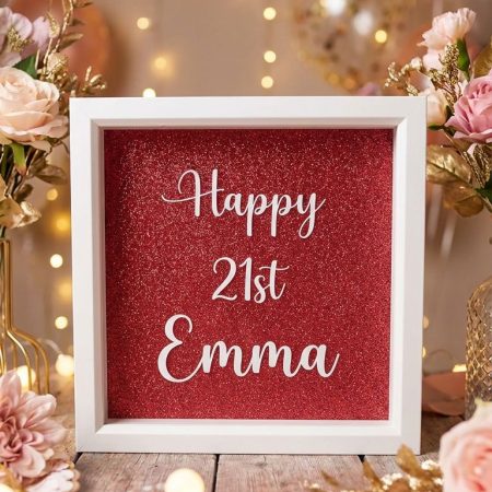 Personalized birthday shadow boxes picture frame perfect for gifts (Copy)