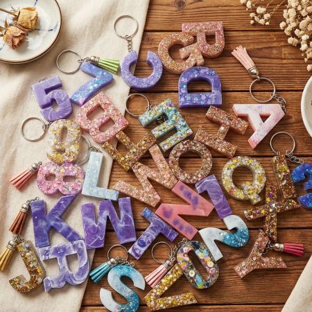 Handmade initial keychains