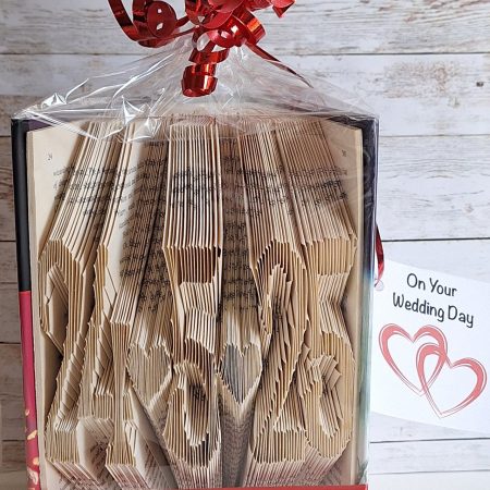 Personalised Wedding Date Book Fold, Harry Potter Book Fan.Wedding, Paper.Anniversary