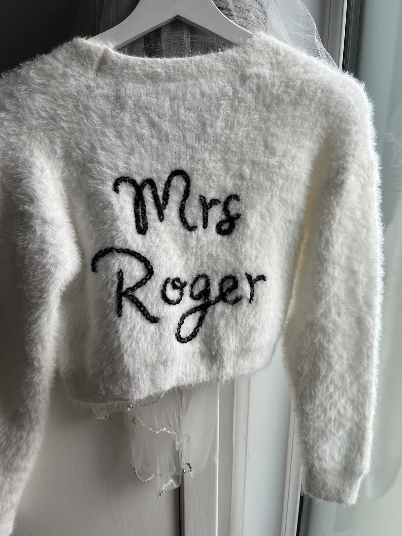 Bridal personalised cardigan