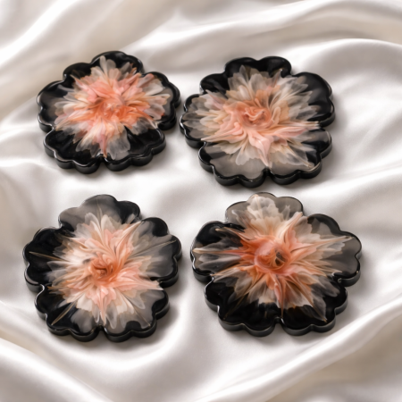 Bloom Handmade Resin Coaster Set
