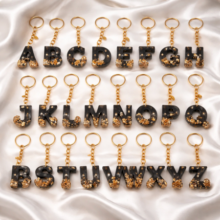 Resin Intial Keyrings
