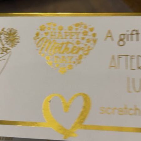 Personalised Foil Gift Event ticket, Great for Birthdays, Christmas, Mother's Day, Father Day and more