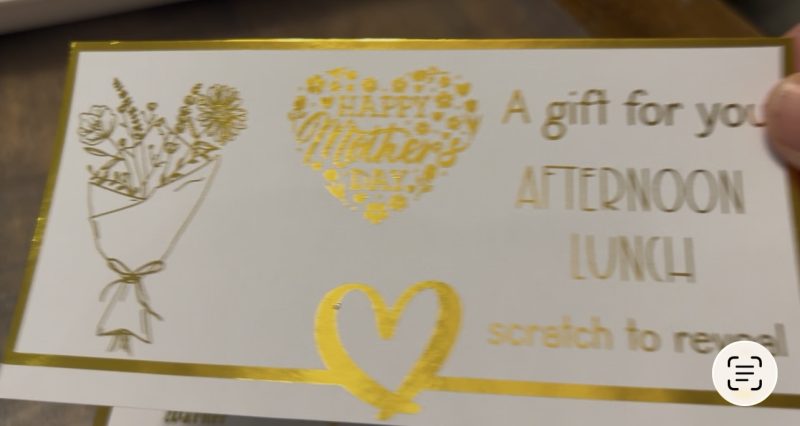 Personalised Foil Gift Event ticket, Great for Birthdays, Christmas, Mother's Day, Father Day and more
