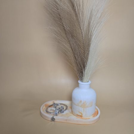 Sunset Marble Jewellery Tray & Pot Set