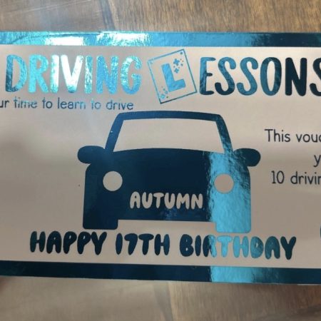 Personalised Foil Gift Event ticket, Great for Birthdays, Christmas, Mother's Day, Father Day and more