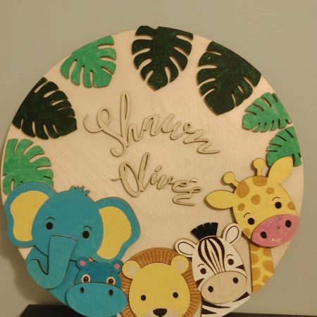 Personalised Newborn Baby Plaque