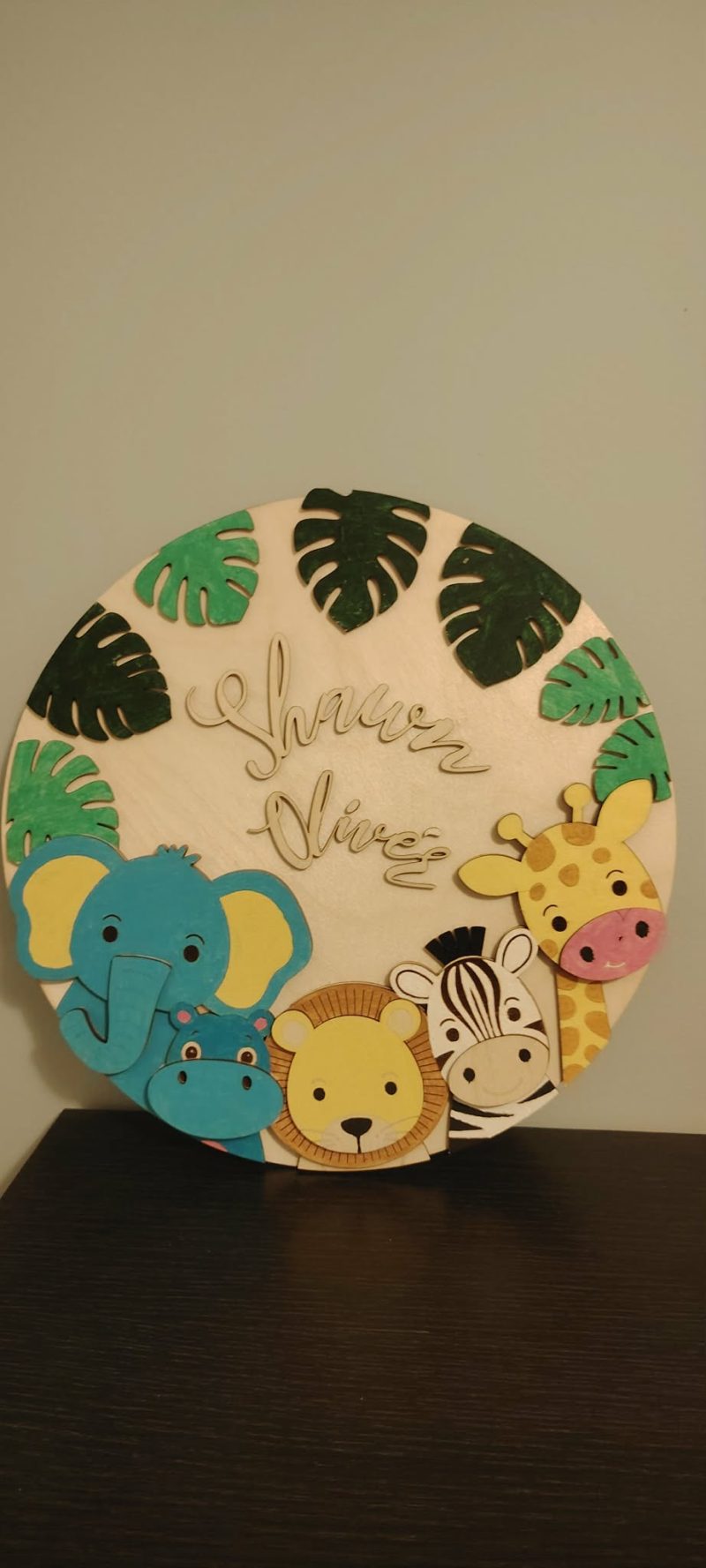 Personalised Newborn Baby Plaque